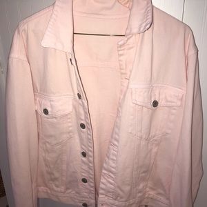 Brandy Melville light pink jean jacket